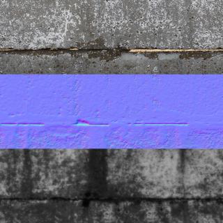  Seamless Textures of Concrete + Normal & Bump Mapping 